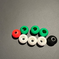 Pack of 7 x 16 mm od ball stoppers for rope or shock cord