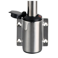 SS light pole 60 cm w/black plastic light
