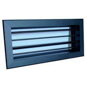 Black Aluminum Supply Air Grille 400x100 (16x4") 69631B