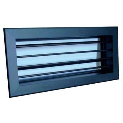 Black Aluminum Supply Air Grille 200x100 (8x4