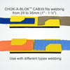 CHOK-A-BLOK™ strap guard for webbing from 25mm (1") to 35mm (1 1/2")