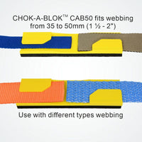 Clamcleat CAB50 Chok-A-Blok™ strap guard for webbing up to 50mm (2") wide