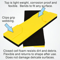 Clamcleat CAB50 Chok-A-Blok™ strap guard for webbing up to 50mm (2") wide
