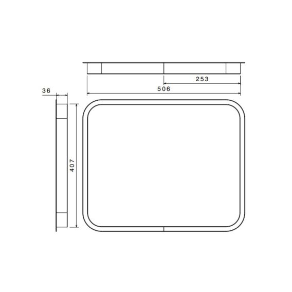 Secural Inner Aluminium Frame 36mm 104952