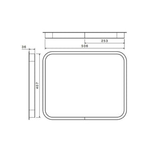 Secural Inner Aluminium Frame 36mm 104952