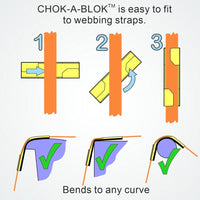 Clamcleat Chok-a-Blok strap guard for webbing up to 38mm (1 1/2")
