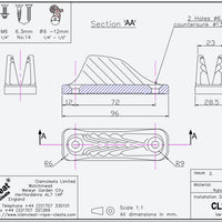 Clamcleat CL201 - Vertical Cleat