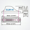 Clamcleat CL201-O - Vertical Old Style - Replacement Cleat