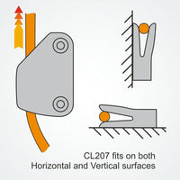 Clamcleat CL207 - Lateral (Port) Cleat