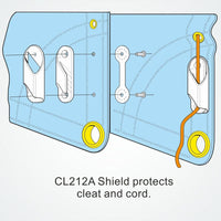 Clamcleat CL212 - Leech Line Cleat