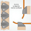 Clamcleat CL215 - Side-Fixing Midi