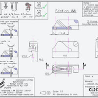 Clamcleat CL217 Mk2 Side Entry Mk2 (Starboard)