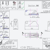 Clamcleat CL218 Mk2 Side Entry Mk2 (Port)