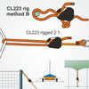 Clamcleat CL223 Loop Cleat for ropes 3-6mm