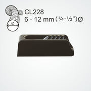 Clamcleat CL228 - Vertical Cleat with Integral Fairlead