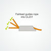 Clamcleat CL231 - Midi with Integral Fairlead