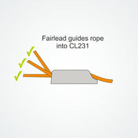 Clamcleat CL231 - Midi with Integral Fairlead