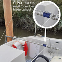 Clamcleat CL244 - Aluminium Boom Cleat and Clamps