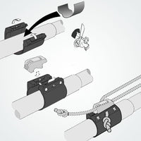 Clamcleat CL244 - Aluminium Boom Cleat and Clamps