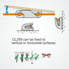 Clamcleat CL259 Racing Fine Line (Port)