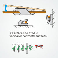 Clamcleat CL259 Racing Fine Line (Port)
