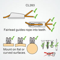 Clamcleat CL263 Nylon Micros cleat