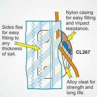 Clamcleat CL267 Racing Sail Edge cleat