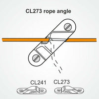 Clamcleat CL273 Racing Sail Line cleat (Starboard)