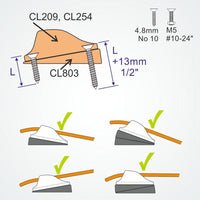 Clamcleat CL803 - Tapered Pad