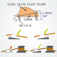 Clamcleat CL804 - Tapered Pad