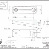 Clamcleat CL804 - Tapered Pad