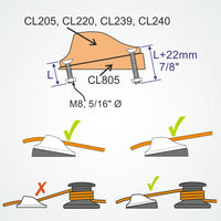 Clamcleat CL805 - Tapered Pad