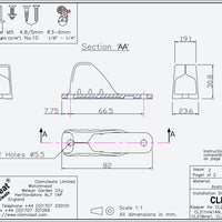 Clamcleat CL814 Keeper for CL203 &  MK1 Juniors