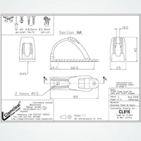 Clamcleat CL816 Cage for CL203 & MK1 Juniors