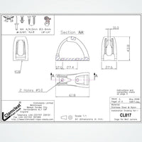 Clamcleat CL817 Cage for CL211 MK2