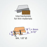 Clamcleat CL819 - Tapered Pad with Backplate, for Mk2 Juniors