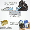 Clamcleat CL825CKC XD Twin Training Cleat  for ropes 3-6mm