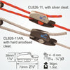 Clamcleat CL826-11 - Alloy Aero Cleat for ropes 4-6mm
