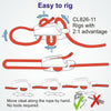 Clamcleat CL826-11 - Alloy Aero Cleat for ropes 4-6mm