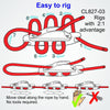 Clamcleat CL827-03 - Aero Base with Nylon CL203 Cleat for ropes 4-6mm