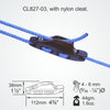 Clamcleat CL827-03 - Aero Base with Nylon CL203 Cleat for ropes 4-6mm