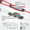 Clamcleat CL827-11 - Aero Base with Mk1 Racing Junior for ropes 4-6mm