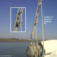 Clamcleat CL827-11 - Aero Base with Mk1 Racing Junior for ropes 4-6mm
