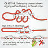 Clamcleat CL827-18 - Aero Base with Side Entry Cleat (Port) for ropes 4-6mm