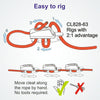 Clamcleat CL828-63 Nylon Micro Aero Cleat for ropes 3-4mm