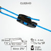 Clamcleat CL828-63 Nylon Micro Aero Cleat for ropes 3-4mm