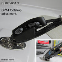 Clamcleat CL828-68 - Alloy Micro Aero Cleat for ropes 3-4mm