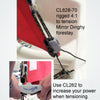 Clamcleat CL828-70 - Alloy Micros Aero Cleats for ropes 3-4mm