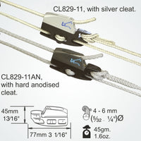 Clamcleat CL829-11 - Alloy aero cleat for ropes 4-6mm