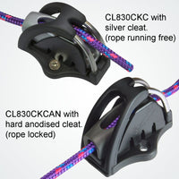 Clamcleat CL830CKC - Side-Mount Cage with CL211 Mk2 Junior & CL815 Keeper for ropes 3-6mm